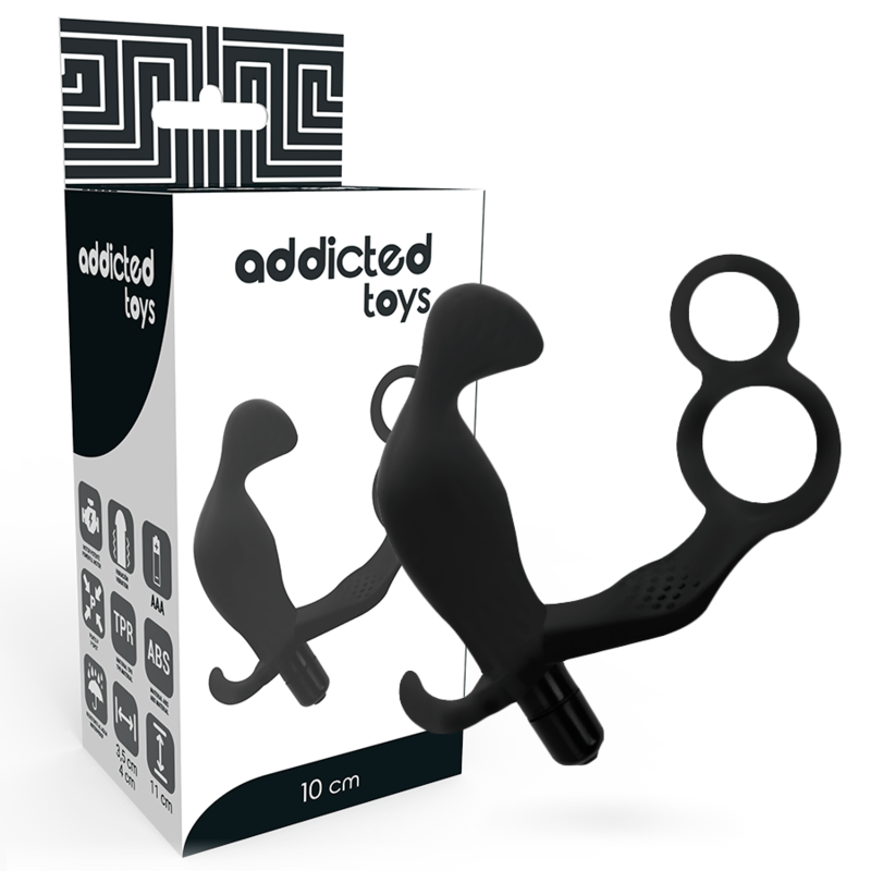Dilatatore Anale Vibrante con Anello Fallico - ADDICTED TOYS