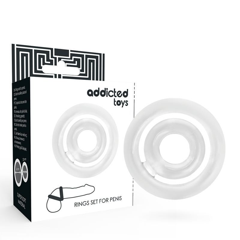 Set di Anelli per Pene di ADDICTED TOYS: Piacere Prolungato