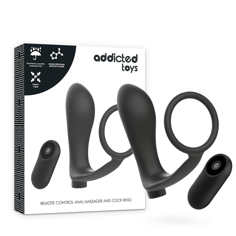 Massaggiatore e Cockring Annal di ADDICTED TOYS