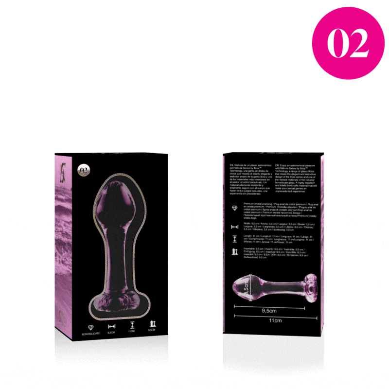 Il Plug Anale in Vetro Borosilicato di NEBULA SERIES BY IBIZA