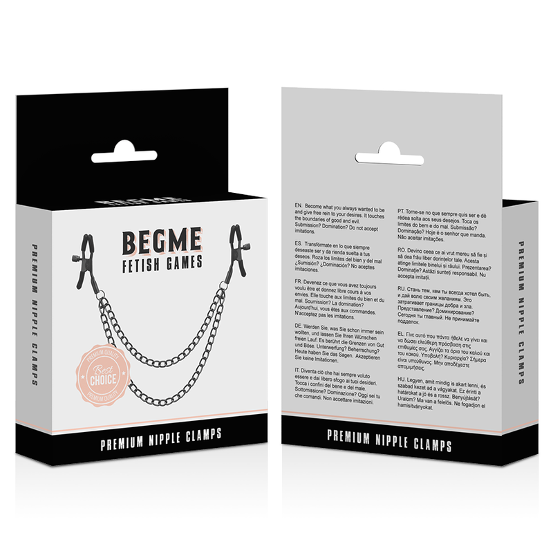 Pinze per Capezzoli con Catena BEGME RED EDITION
