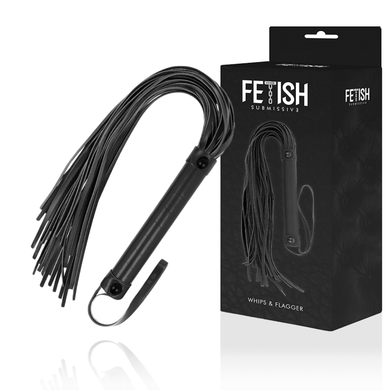 FETISH SUBMISSIVE Frustino da equitazione in pelle vegana