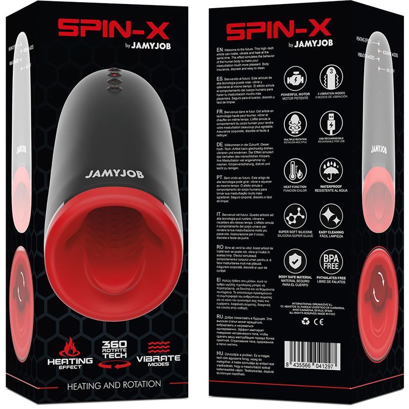 Masturbatore Maschile SPIN-X di JAMYJOB