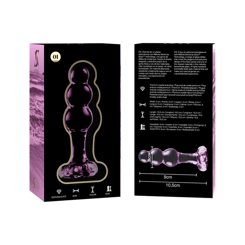 Plug Anale in Vetro - NEBULA SERIES BY IBIZA