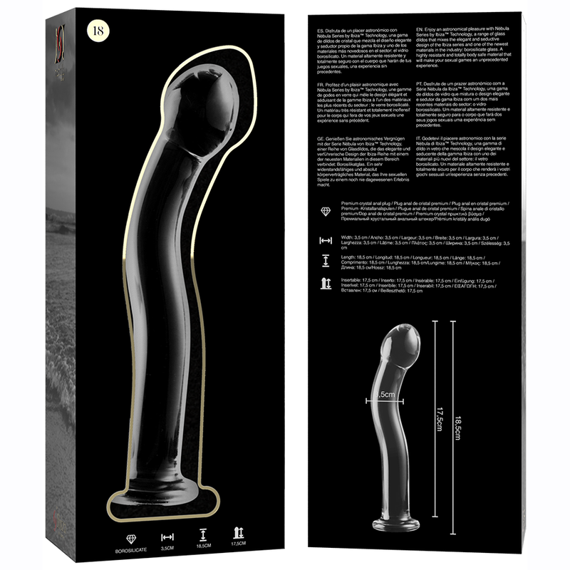Plug Anale in Vetro Borosilicato - NEBULA SERIES BY IBIZA