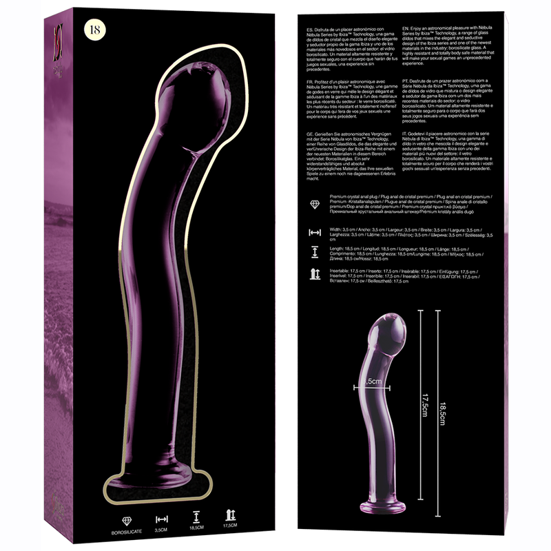 Plug Anale in Vetro Borosilicato - NEBULA SERIES BY IBIZA