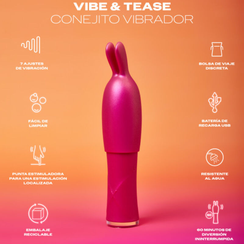 Vibe & Tease - Il Vibratore Bunny Multifunzione di DUREX TOYS