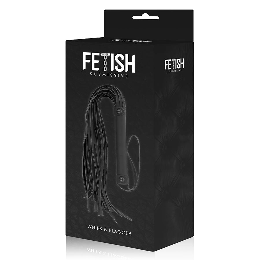 FETISH SUBMISSIVE Frustino da equitazione in pelle vegana