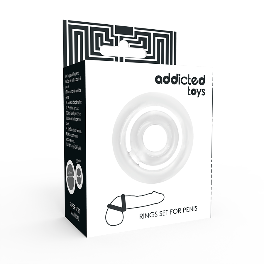 Set di Anelli per Pene di ADDICTED TOYS: Piacere Prolungato