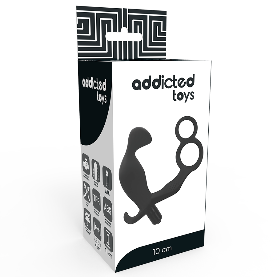 Dilatatore Anale Vibrante con Anello Fallico - ADDICTED TOYS