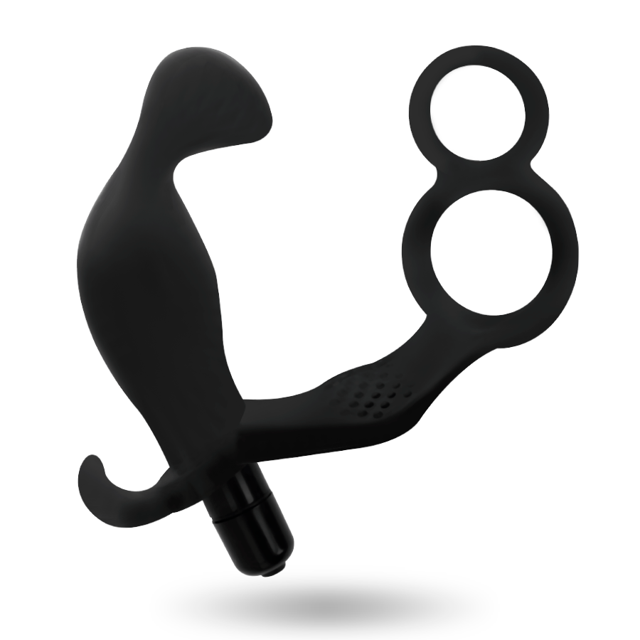 Dilatatore Anale Vibrante con Anello Fallico - ADDICTED TOYS