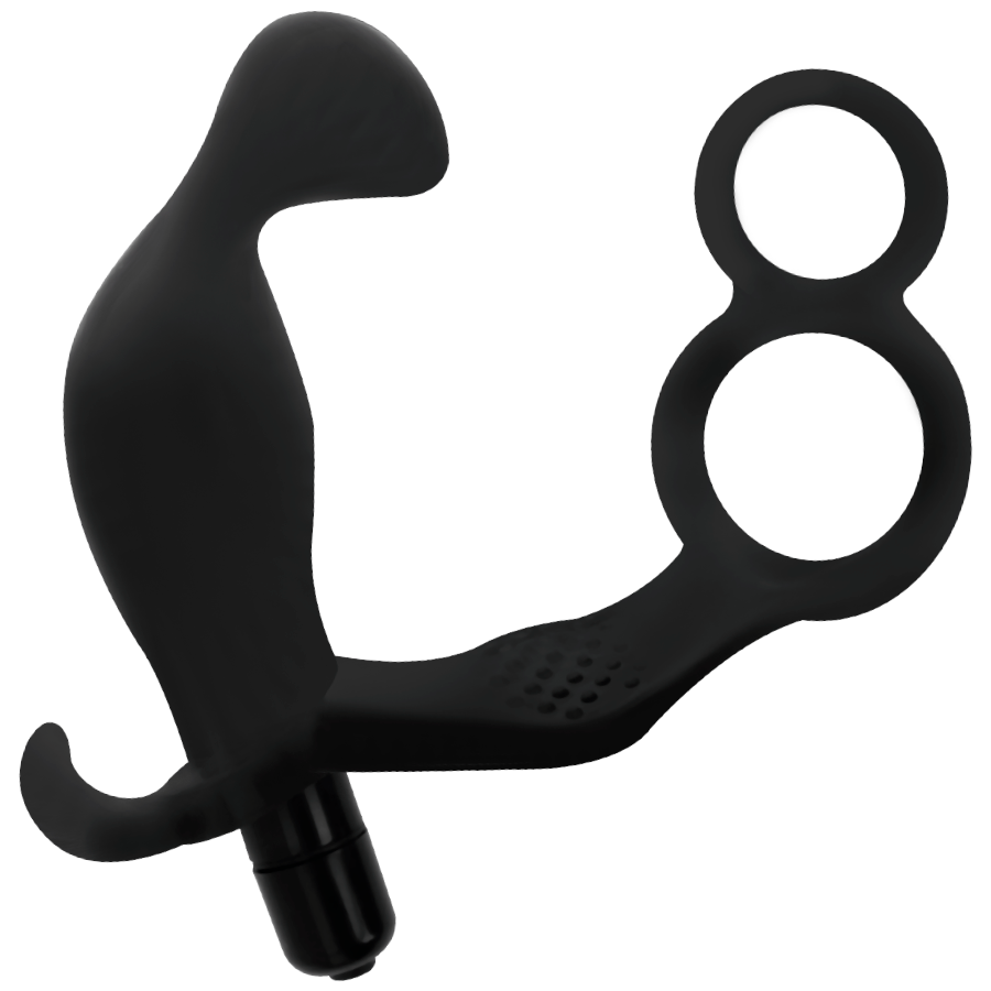 Dilatatore Anale Vibrante con Anello Fallico - ADDICTED TOYS