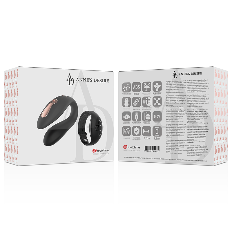 ANNE'S DESIRE - Vibratore Duale con Tecnologia WATCHME