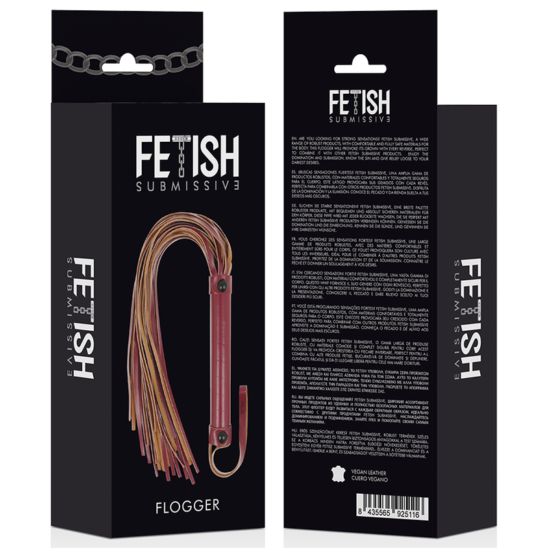 Frusta in Pelle Vegana di FETISH SUBMISSIVE DARK ROOM