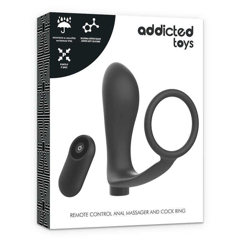 Massaggiatore e Cockring Annal di ADDICTED TOYS